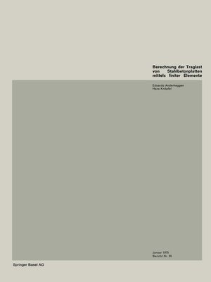 cover image of Berechnung der Traglast von Stahlbetonplatten mittels Finiter Elemente